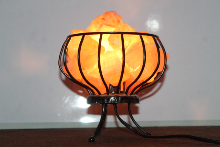 Iron Basket Lamp